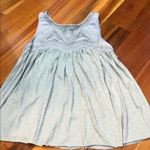 Gray babydoll tank